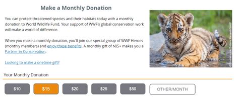 cancel world wildlife monthly donation.